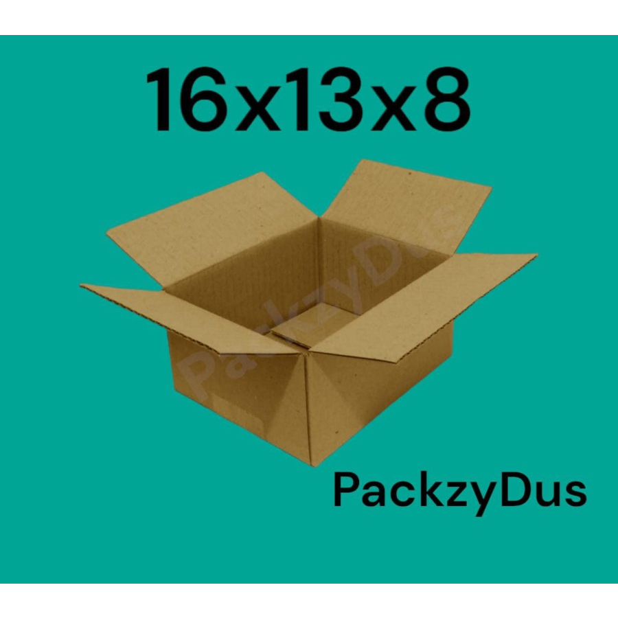

kardus/box packing BARU uk. 16x13x8 cm LUAR DALAM POLOS