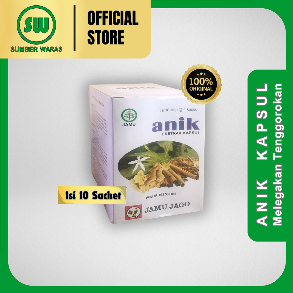 

Anik Kapsul - Isi 10 Sachet - Khusus Perokok Membantu Melegakan Tenggorokan