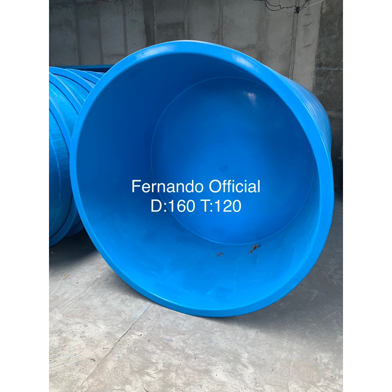 Bak Fiber Bulat / Kolam Fiber Bulat Diameter 160 cm Tinggi 120 cm