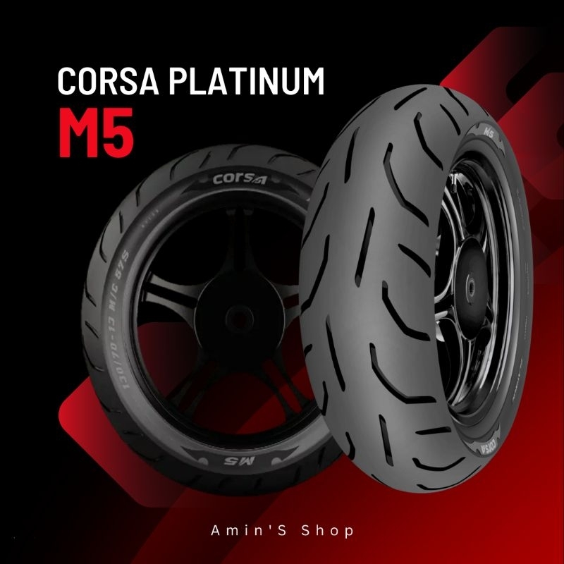 Corsa Platinum M5 140/70-13, Ban Luar NMax Belakang - Tubeles