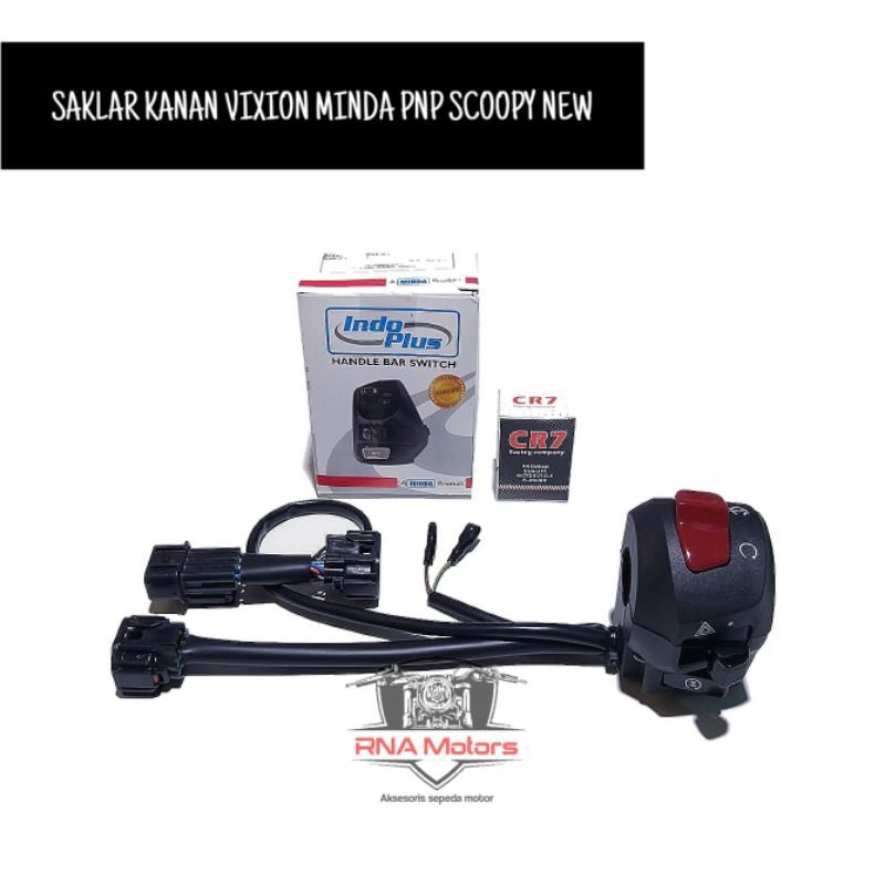 SAKLAR KANAN VIXION R ORIGINAL MINDA 100% PNP HONDA SCOOPY PRESTIGE TAHUN 2021 - 2023
