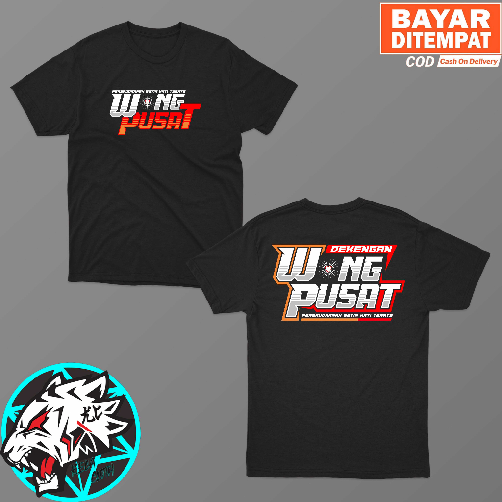 Kaos Wong Pusat PSHT Baju Dekengane Pusat Big Size Jumbo