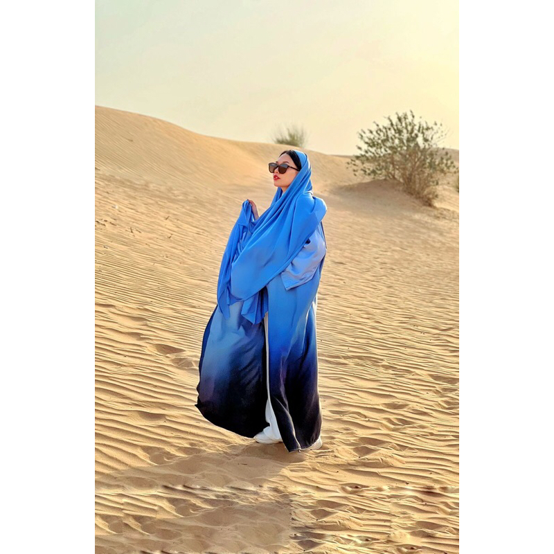 Amoure Dress Outer | Outer Dress Silk Premium | Long Outer Dress | Outer Dress Gradasi