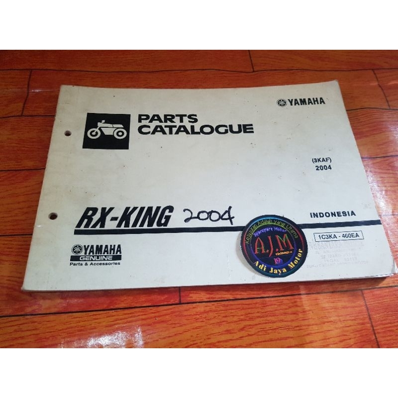 Buku Part Catalog Katalog Copian Yamaha RXKING RX KING 2004