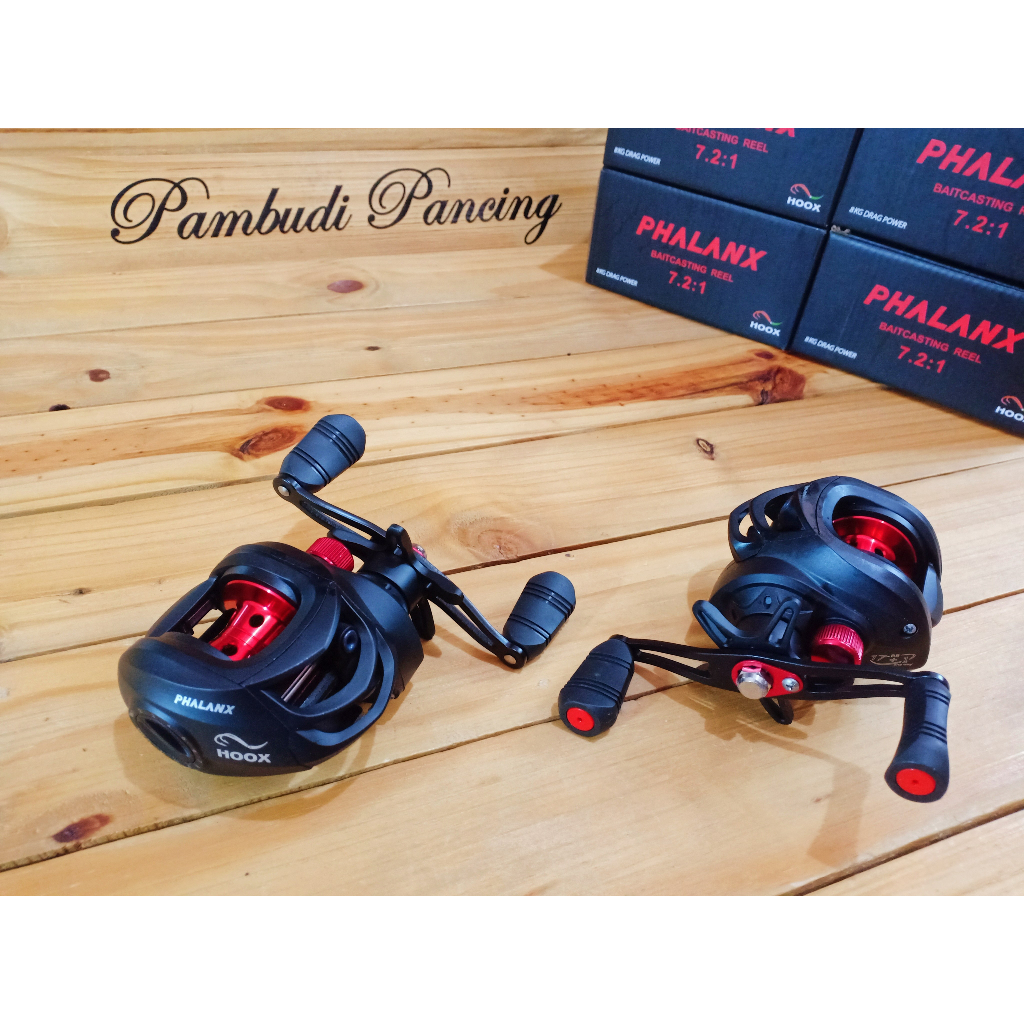HOOX - REEL BC BAITCASTING HOOX PHALANX - ANTI REVERSE & MURAH