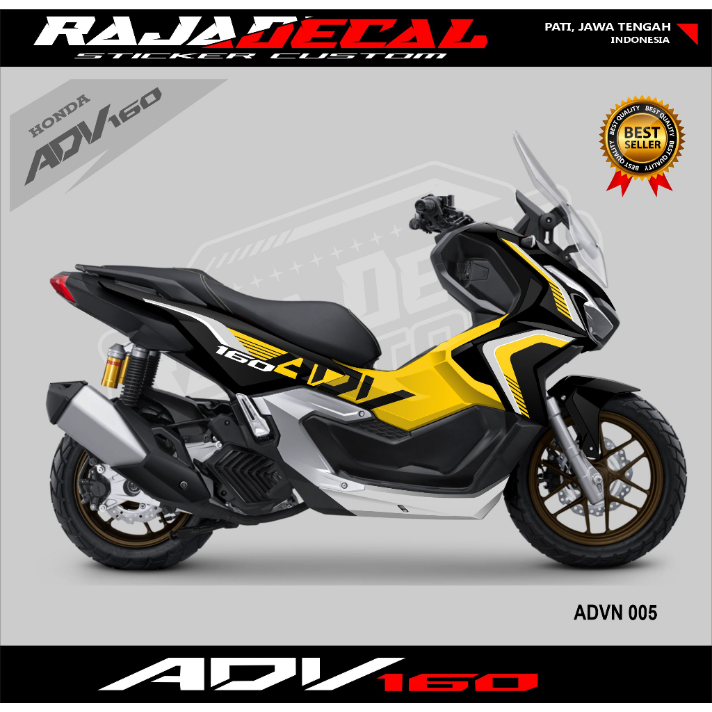 DECAL STICKER - MODIFIKASI STIKER DECAL ADV 160 - DECAL ADV 160 MOTIF LIVERY MALAYSIA