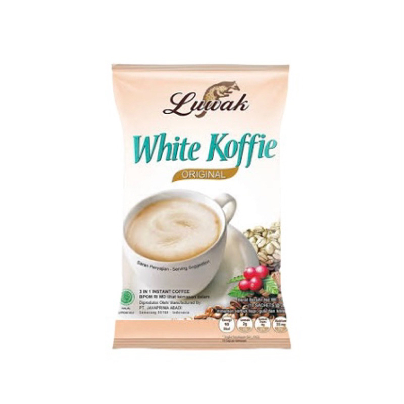 

Kopi Luwak White Coffe Original 20g (1 renceng isi 10)