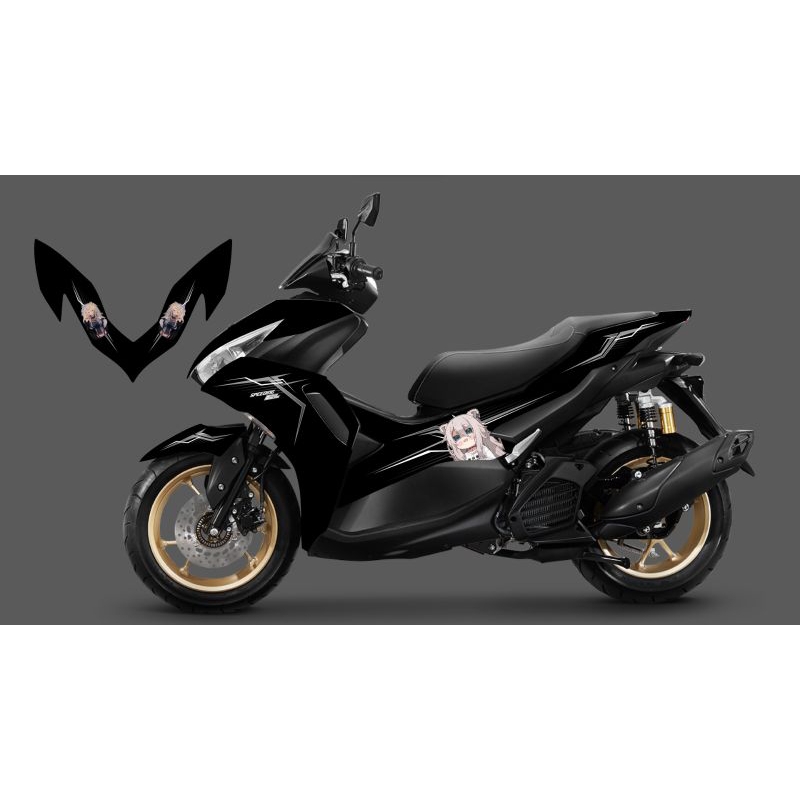 STRIPING TRANSPARAN AEROX ALL NEW CONNECTED CUSTOM KARAKTER ANIME