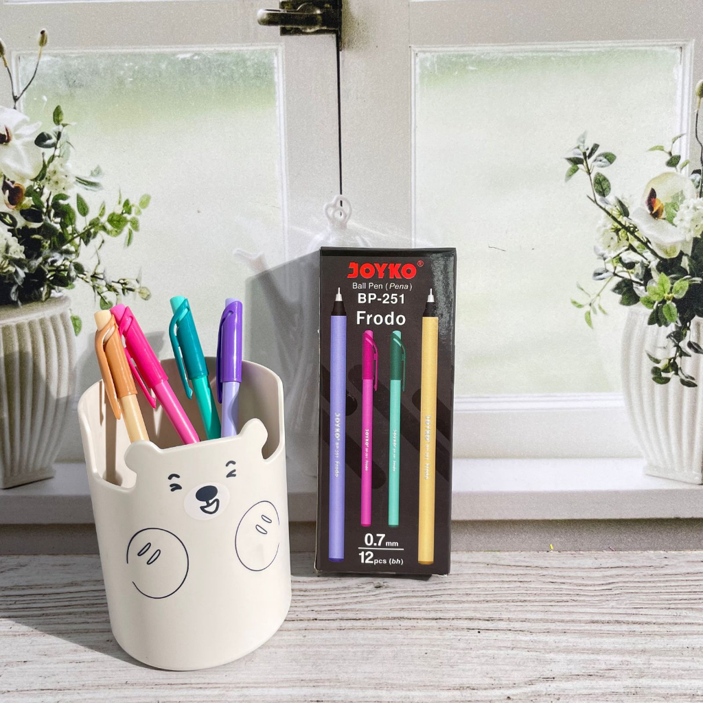 

pulpen joyko frodo BP-251 tinta hitam keperluan anak sekolah pen lucu imut keren pena unik fancy elegan bisa COD termurah import