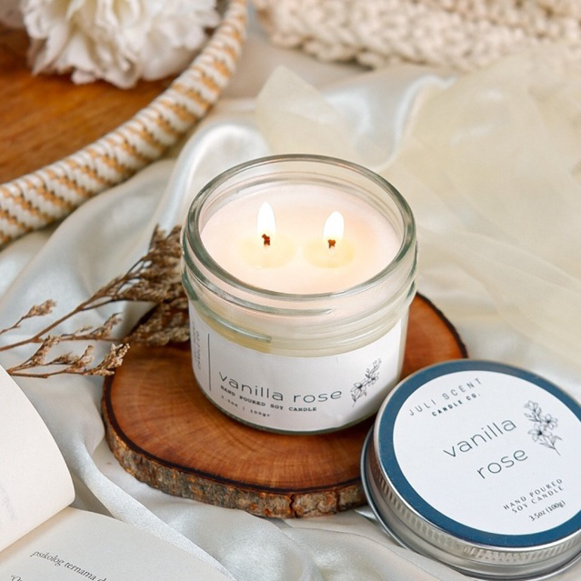 Lilin Aromaterapi Juli Scent Co. | Scented Candle | Candle Jar | Lilin Aromatherapy | Pengharum Ruan