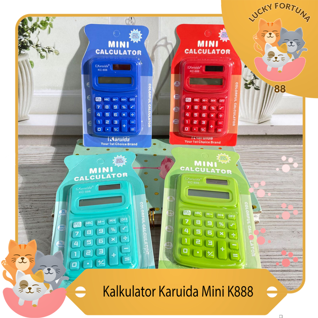 

Kalkulator karuida Midi k888 Kalkulator Saku Mini Pocket Mini Calculator Kalkulator Mini Portable Portable Mini Calculator