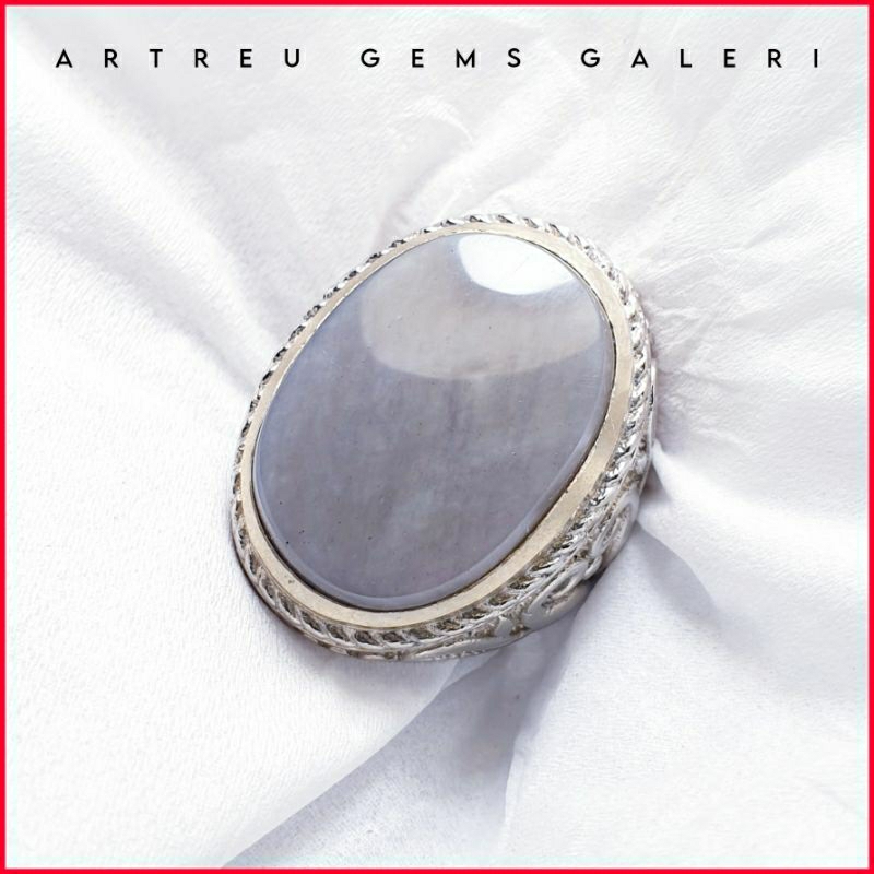 Batu Kecubung Asap (KLEP MAIN). | COD Bisa | Cincin Batu Akik Ring 5-10