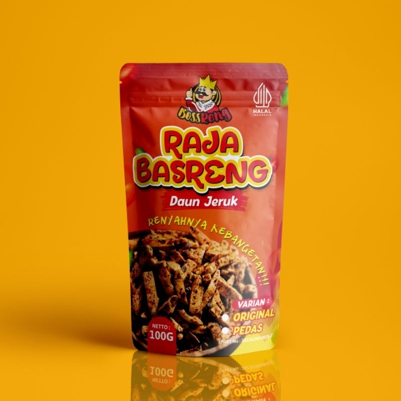 

Bossreng Raja Basreng Pedas Daun Jeruk Premium 100 Gram