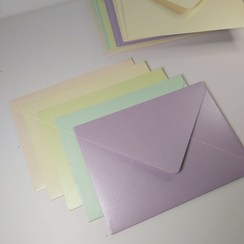 

(satuan) amplop jasmine pastel A6 (12.3 x 17)