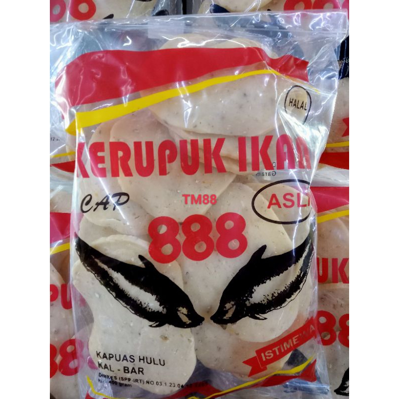 

KERUPUK IKAN ASLI CAP 888 KHAS KALIMANTAN KAPUAS HULU