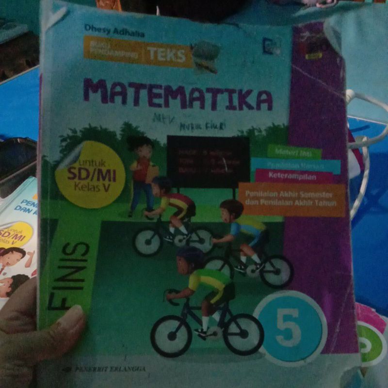 buku matematika kelas 5 Erlangga bekas