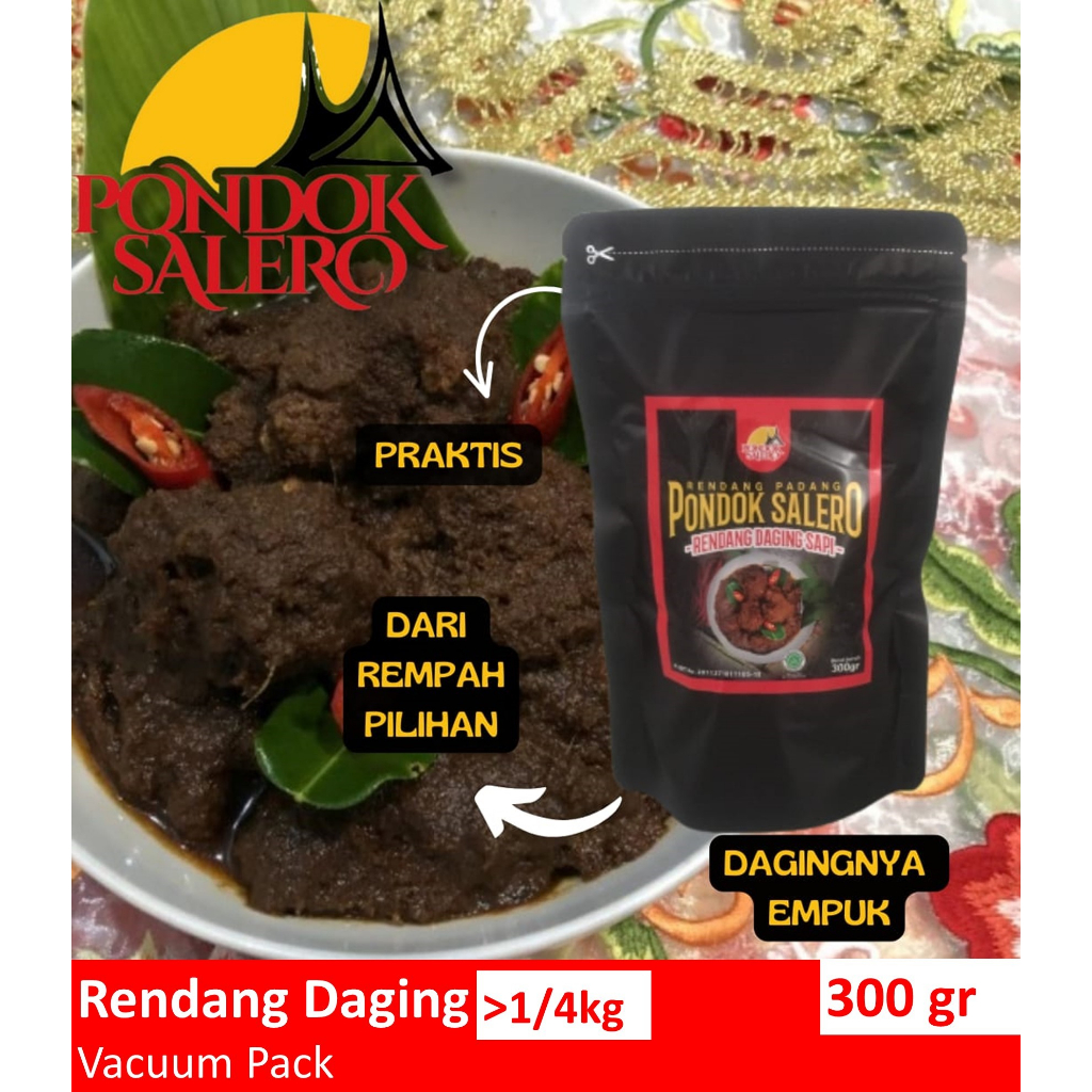 

Rendang Padang Pondok Salero Kemasan 300gr