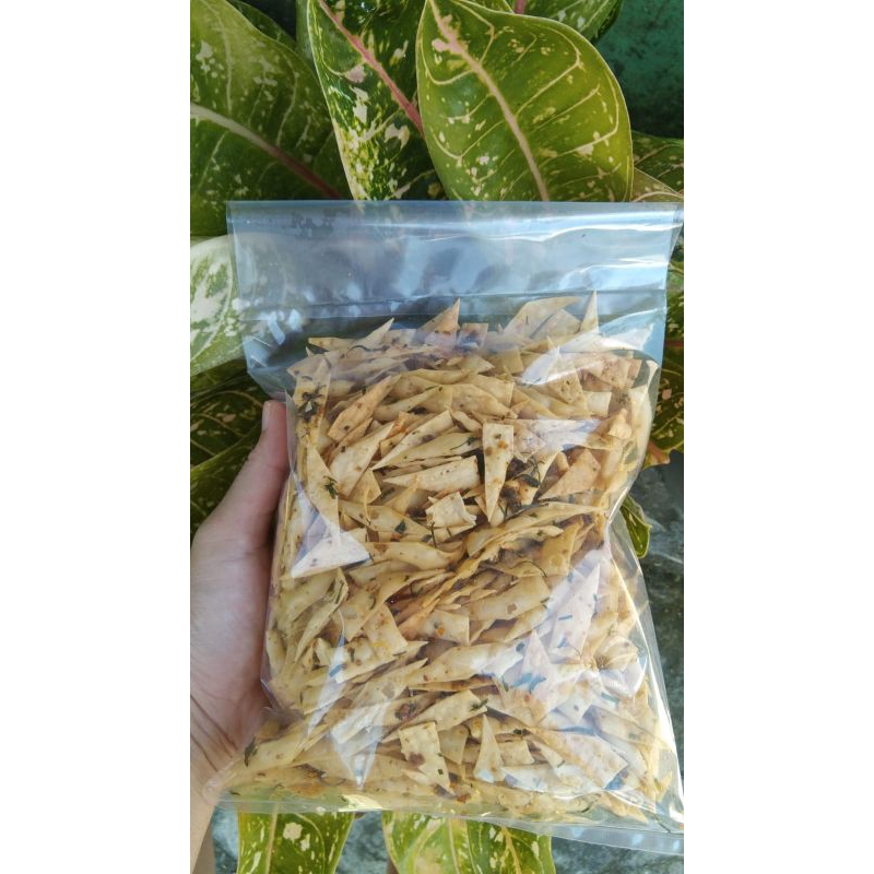 

Kripik pangsit jeruk pedas 250 gr