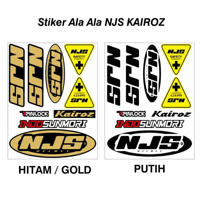 STIKER HELM ALA NJS KAIROZ