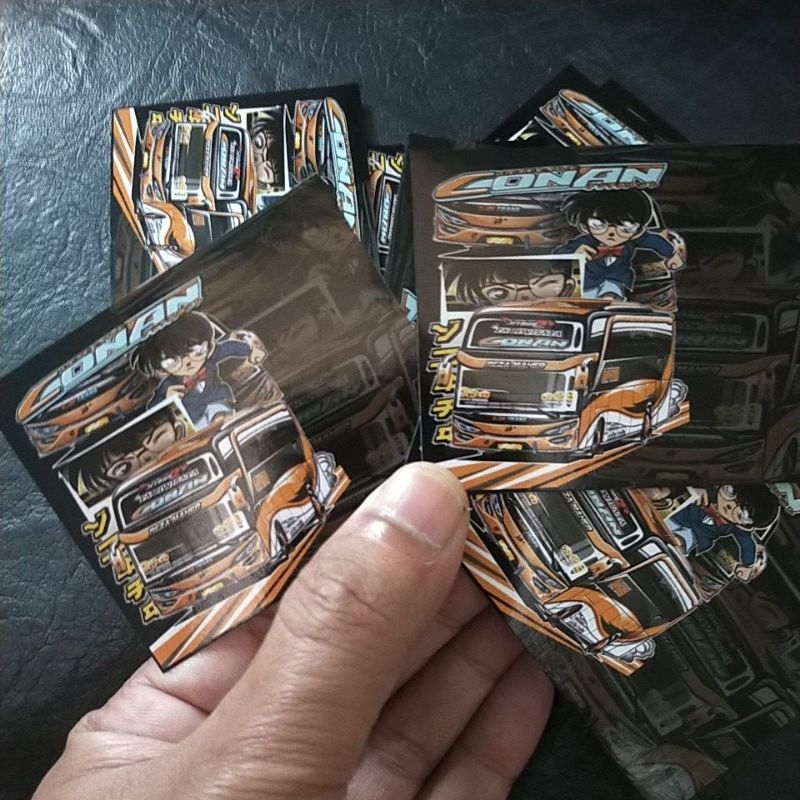 5 stiker bus mania conan