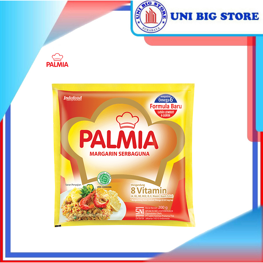 

Palmia Margarin Serbaguna 200 gr Sachet Margarine Mentega