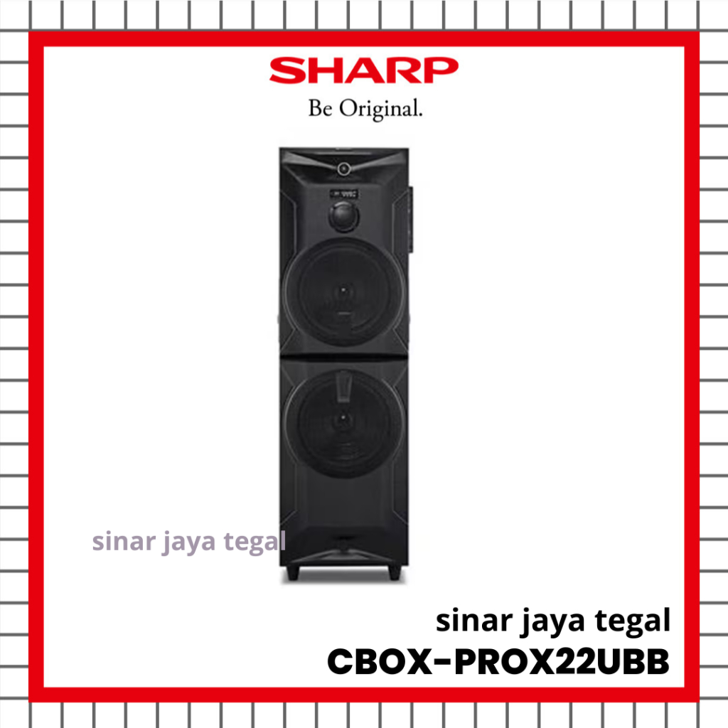 ACTIVE SPEAKER SHARP CBOX-PROX22UBB / SPEAKER AKTIF SHARP CBOX-PROX22UBB