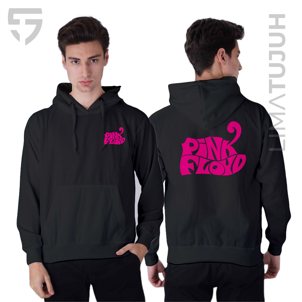 Jaket Hoodie Pink Floyd Logo Bahan Premium