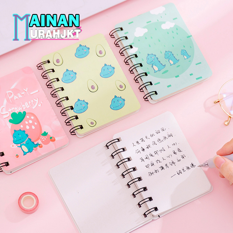 

FIGUREANS ATK BUKU TULIS DIARY MINI MK-5138 BUKU TULIS DIARY A7 LUCU BERKARAKTER BAGIAN DALAM POLOS BERGARIS