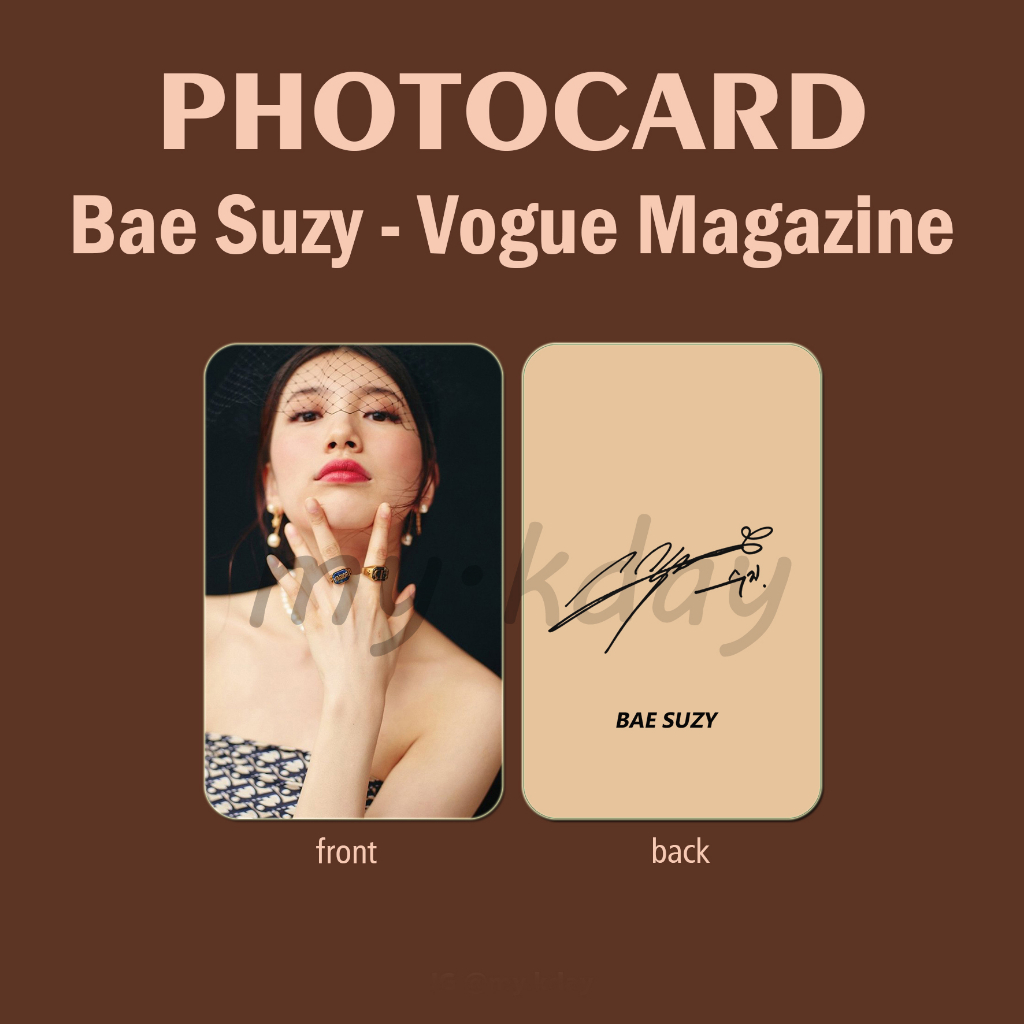 PCA-0010, Unofficial Photocard Bae Suzy Vogue Magazine 2 sisi