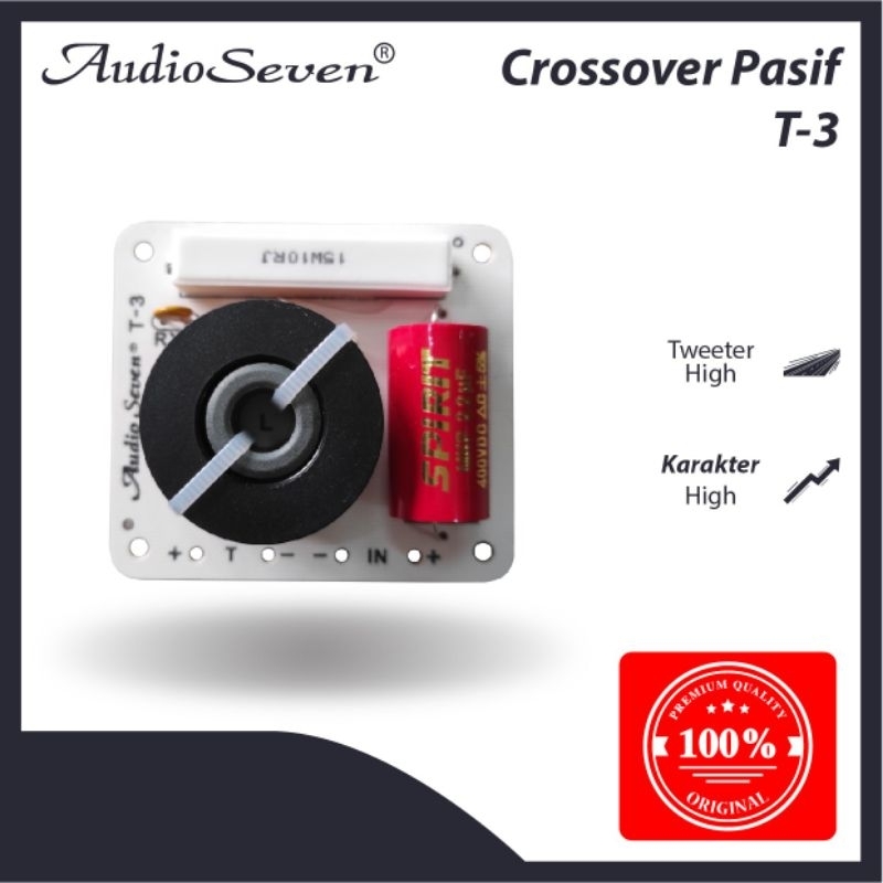 Crossover Pasif T 3 Tweeter High Audio Seven Import Original High Quality