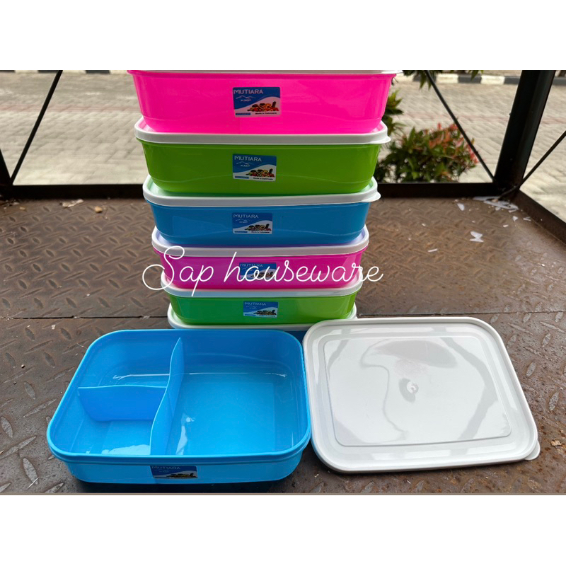 kotak makan sekat 3 mutiara/ompreng bekal/kotak makan anak/ompreng/souvenir ulang tahun