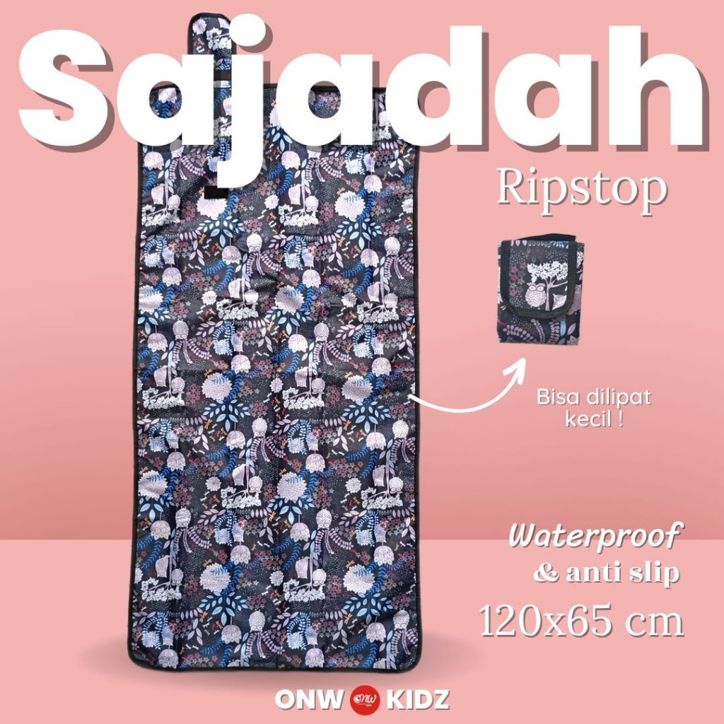 Tikar Lipat Piknik Mini Sajadah Ripstop 120 x 65 cm / Karpet Lipat