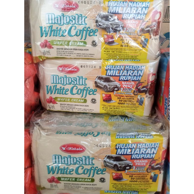 Wafer Majestic White Coffee kartonan (30pcs)