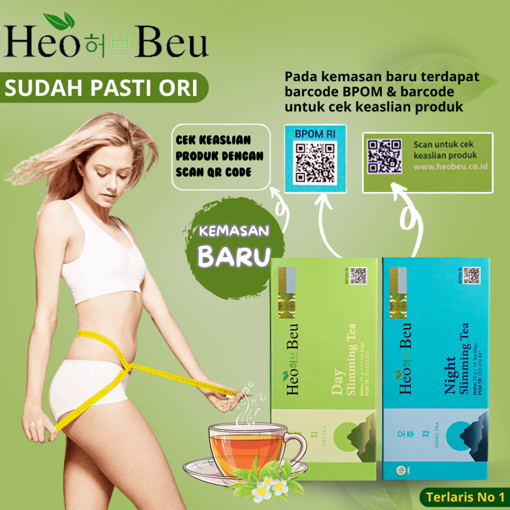 TEH HEO BEU SLIMMING TEA  | HEOBEU KOREA ORIGINAL | HEO BEO SLIMING TEA ORIGINAL 100% BPOM
