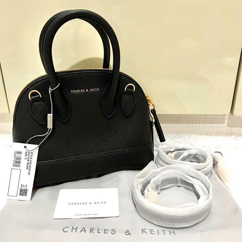 Tas Charles and Keith NEW Harmonee Bowling Bag / Tas Charles & Keith Original / Tas CK c&K Cnk