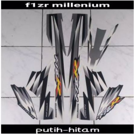 striping stiker fiz r millenium putih hitam