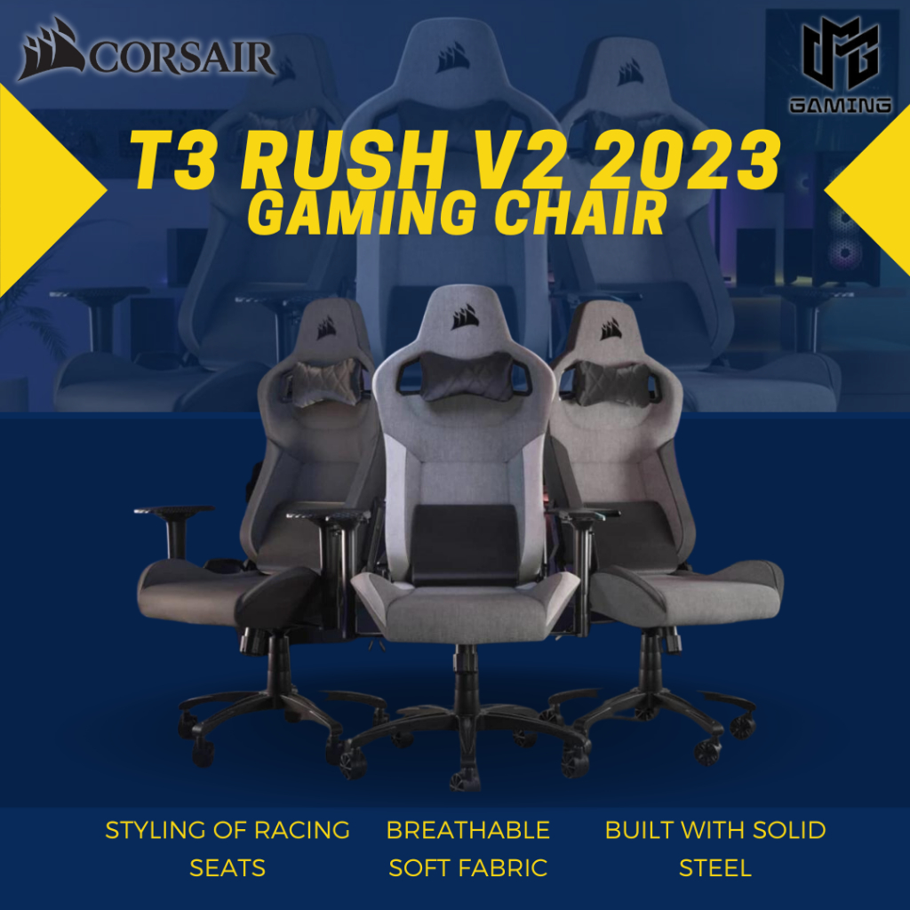 Corsair T3 RUSH V2 Kursi Gaming