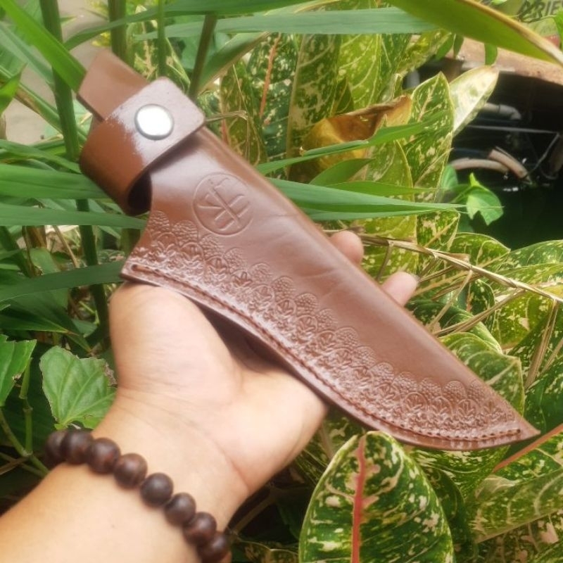 sarung pisau kulit asli 6 inch 15 cm termurah