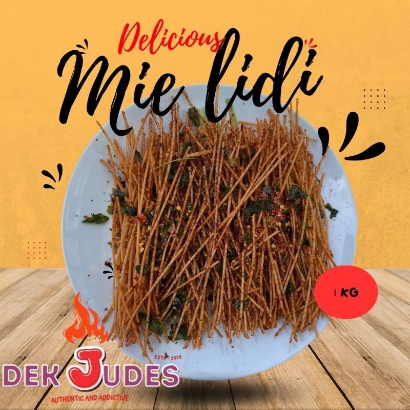 

mie lidi pedas daun jeruk kemasan 1000 gram