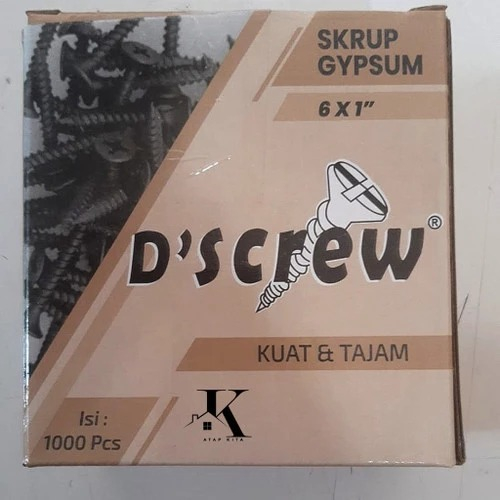 Skrup Gypsum / Screw Gypsum 6x1 inch / Skrup Papan 1000 pcs