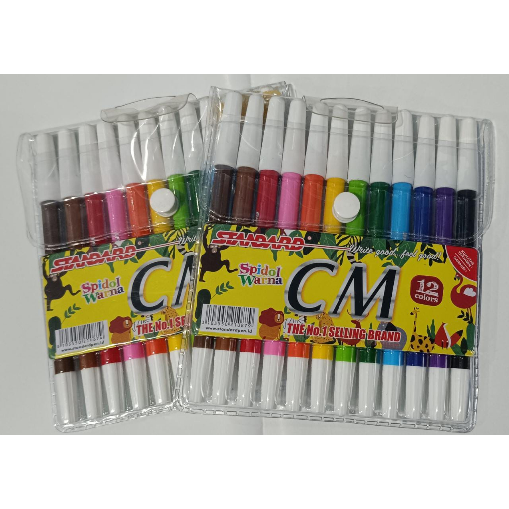 

Spidol 12 Warna (STANDAR, ARTLINE, SNOWMAN) RANDOM MERK