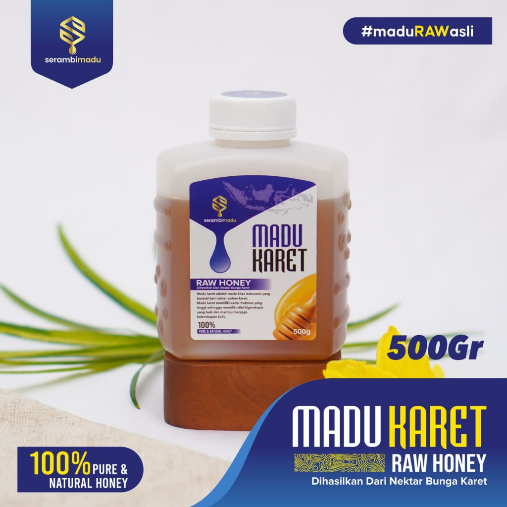 

100% Raw honey Serambimadu Sari Bunga karet mengatasi keputihan