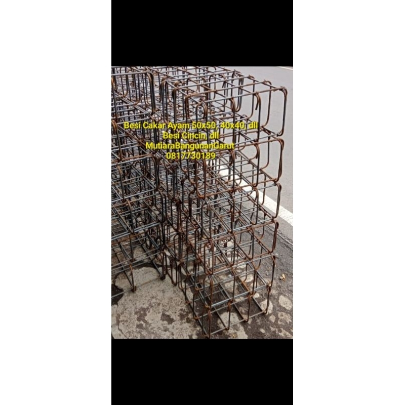 Jual Jasa Rangkai Besi Cincin Ceker Cakar Ayam kolom praktis Garut Mutiara Bangunan
