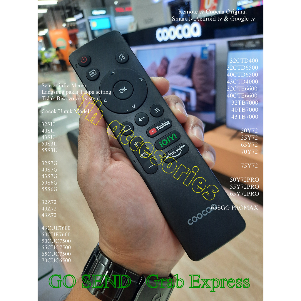 Remote tv Coocaa Smart tv Original