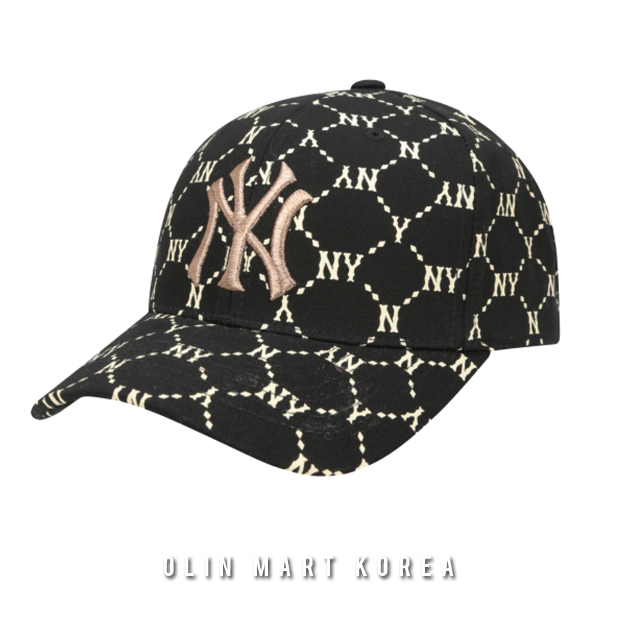 MLB DIA MONOGRAM CURVED CAP #BLACK