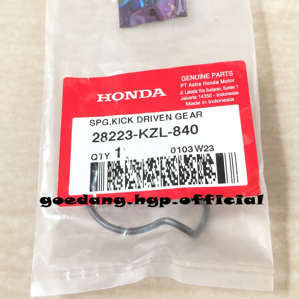 Spring Kick Driven Gear Honda Matic ORIGINAL AHM 28223KZL840