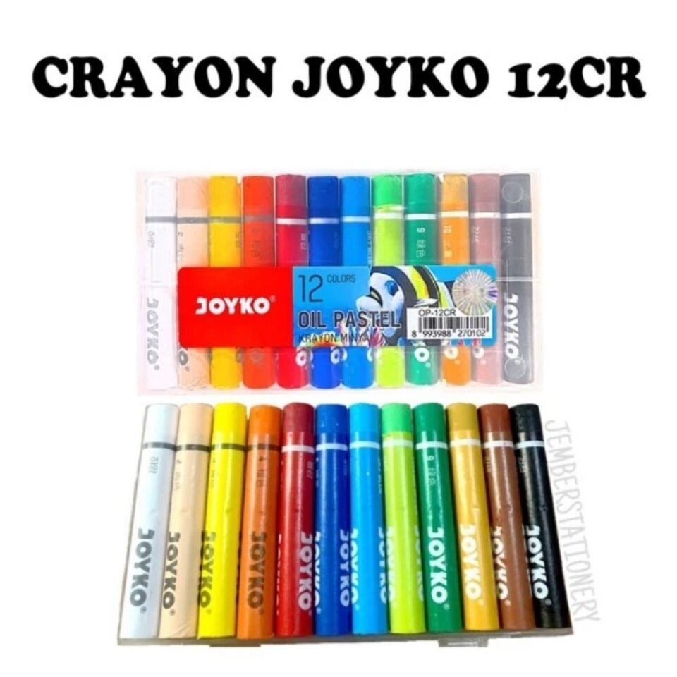 

CRAYON / KRAYON JOYKO TI-P-12CH 12 WARNA