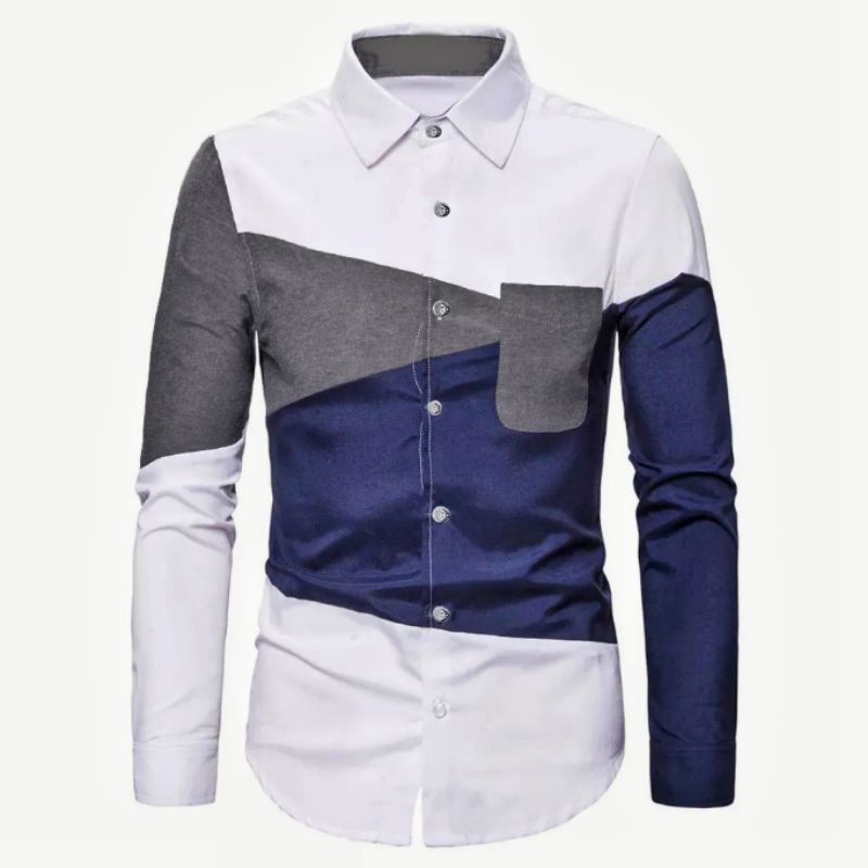 KEMEJA KOMBINASI KEKINIAN TRENDY TERBARU TIKTOKSHOP FYP UMKM ORIGINAL COWOK BAJU COWOK PAKAIAN LAKI 