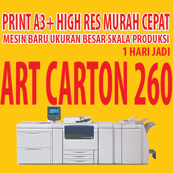 

PRINT A3+ BAHAN ART CARTON 260GSM