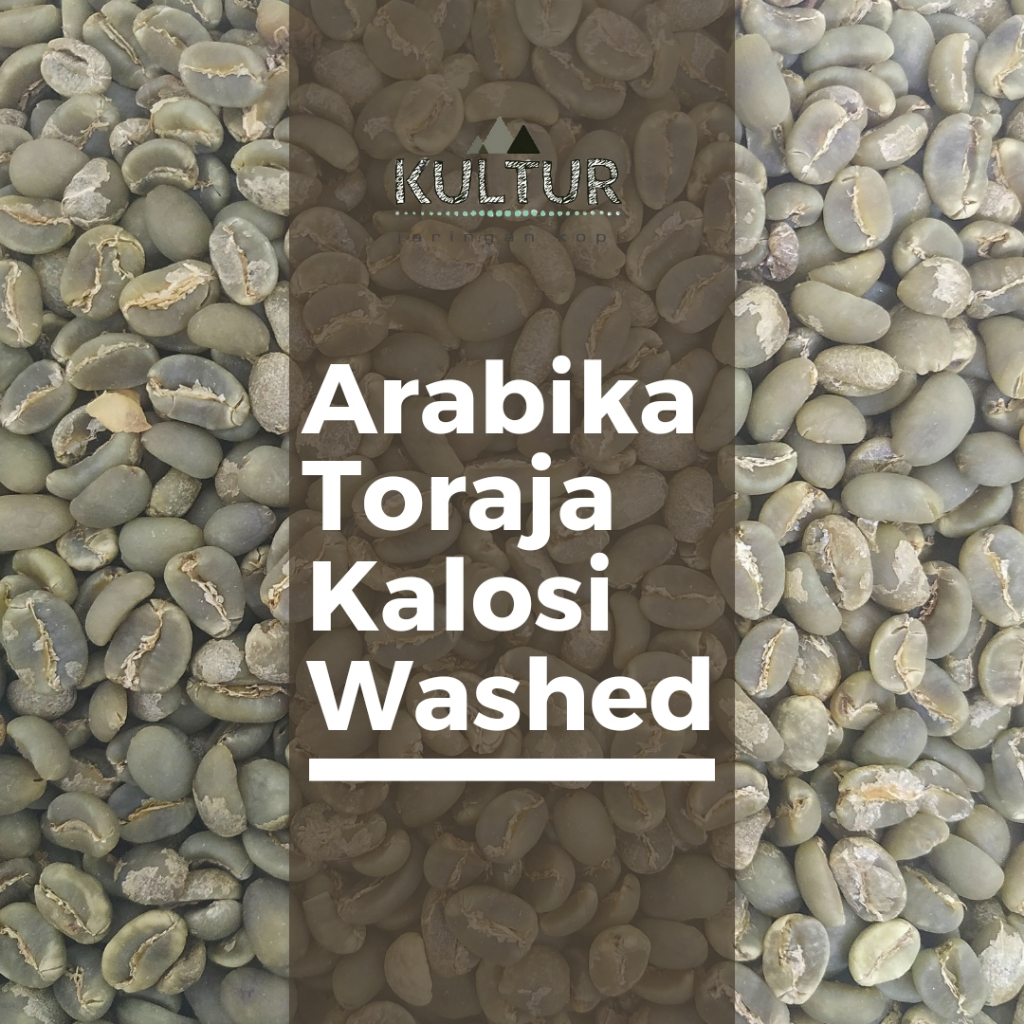 

GREEN BEAN ARABIKA TORAJA KALOSI WASHED BIJI KOPI MENTAH NETTO 1 KG